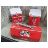 COCA COLA  "TOOL BOX" & CANISTERS