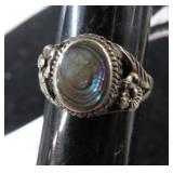 STERLING SILVER RING -- 3.5gms -- SZ 8