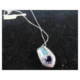 STERLING SILVER NECKLACE -- 7.5gms