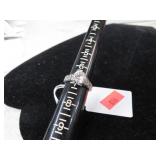 STERLING SILVER RING W/ STONES -- 4gms - SZ 7 1/4