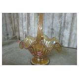 FEBTIB BYTTERFKT GARDEB CARNIVAL GLASS BASKET