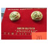 GOLD PLATED USMC BUTTONS
