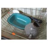 VINTAGE ENAMELWARE & DISH DRAIN