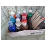 TEMPERA PAINT & FOAM BRUSHES