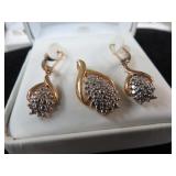 STERLING SILVER PENDANT & EARRINGS