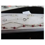3--STERLING SILVER NECKLACES