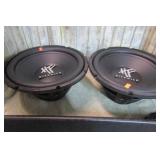 PAIR-- HIFONICS BASS SPEAKERS