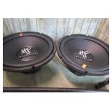 PAIR-- HIFONICS BASS SPEAKERS