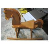 WOODEN ROCKING HORSE