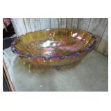 CARNIVAL GLASS FRUIT BOWL