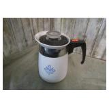 CORNINGWARE CORN FLOWER PERCOLATER -- NO BASKET