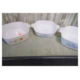 3-- CORNINGWARE BAKING DISHES