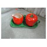 OCCUPIED JAPAN TOMATO CREAM & SUGAR