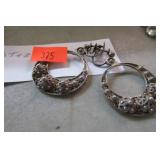 STERLING SILVER EARRINGS -- 9.09g