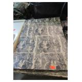 SHOPPING BAGS W/ VICTORIAN STYLE PRINTING & STANDS