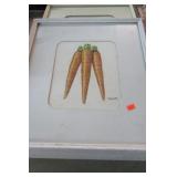 FRAMED CARROT & TOMATO PRINTS