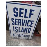 SELF SERVICE ISLAND SIGN