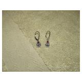 STERLING SILVER EARRINGS -- 2.55g