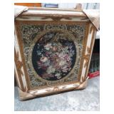 FRAMED TAPESTERY WALL ART -- 36" X 39" OA