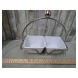 CONDIMENT BOWLS & CADDY