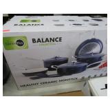 (NIB) 10pc CERAMIC NONSTICK COOKWARE SET