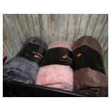 3-- FLANNEL THROW BLANKETS