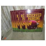 6-- METAL WASHINGTON COMMANDERS RESERVED PARKING