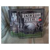 4-- DALLAS COWBOYS RESERVED PARKING METAL SIGNS