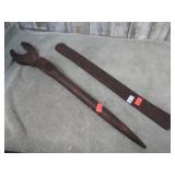 VINTAGE TIRE TOOL & SPUD WRENCH