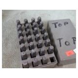 LETTER STAMP SET -- APPROX 5/16"