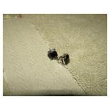 STERLING SILVER EARRINGS W/ STONES -- 2.01g