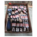 NEW-- CRAFTSMAN 3/8" DRIVE SOCKETS & KOBALT NUT DR