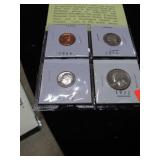 PROOF SET OF COINS -- VARIOUS DATES