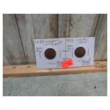 2-- 1933 WHEAT PENNIES