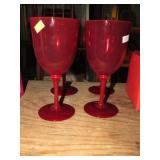 4-- RED WINE GLASSES