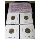 8-- UNCIRCULATED ROOSEVELT DIMES