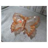 CARNIVAL GLASS BUTTERFLY DISH