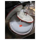 ENAMELWARE POT TOPS