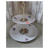 NAAMAN ISRAEL 2 TIER TIDBIT TRAY