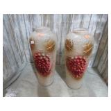 2-- GOOFUS GLASS VASES