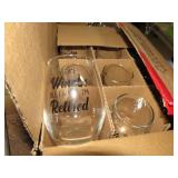 12-- LIBBY WINE GLASSES