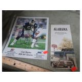 VINTAGE TEXACO ROAD MAP & AUTOGRAPHED CARL BANKS