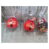 3-- COCA COLA ORNAMENTS