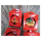 5-- COCA COLA DECOUPAGE CHRISTMAS ORNAMENTS