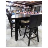 NICE! BAR HEIGHT DINING TABLE W/ CHAIRS & BENCH