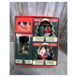 COCA COLA COLLECTION SANTA ORNAMENT SET