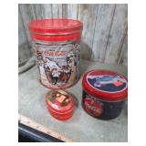 COCA COLA TINS -- ONE SEALED W/ PUZZLE