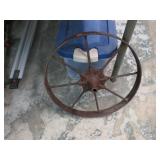 VINTAGE 16" FARM WAGON WHEELS