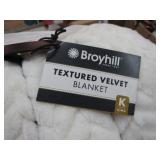 (new w/ tags) BROYHILL KING VELVET BLANKET