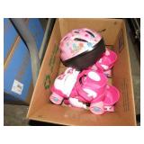 ROLLER SKATES & HELMET
